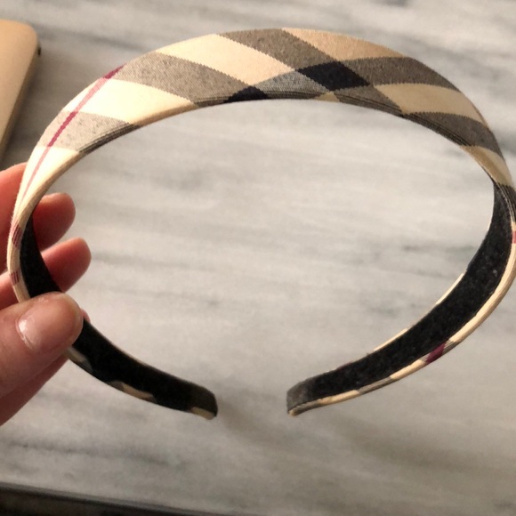 burberry check headband